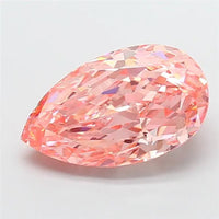 4.09ct Pear Lab Grown Diamond (Colour Fancy Vivid Pink, Clarity VVS2, IGI Certified)