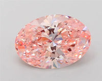4.20ct Oval Lab Grown Diamond (Colour Fancy Intense Pink, Clarity VS2, IGI Certified)