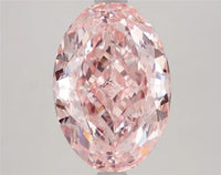 4.20ct Oval Lab Grown Diamond (Colour Fancy Vivid Pink, Clarity VVS2, IGI Certified)