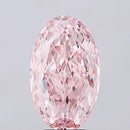 4.46ct Oval Lab Grown Diamond (Colour Fancy Vivid Pink, Clarity VS1, IGI Certified)