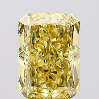 4.69ct Radiant Lab Grown Diamond (Colour Fancy Vivid Yellow, Clarity VS1, IGI Certified)
