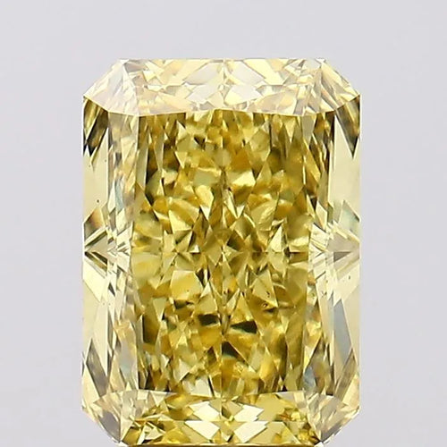 4.69ct Radiant Lab Grown Diamond (Colour Fancy Vivid Yellow, Clarity VS1, IGI Certified)