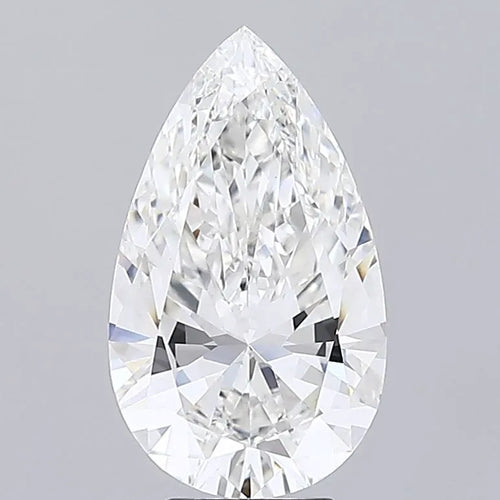 5.00ct Pear Lab Grown Diamond (Colour F, Clarity VVS2, IGI Certified)