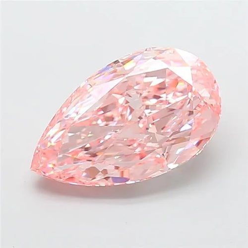 5.00ct Pear Lab Grown Diamond (Colour Fancy Vivid Pink, Clarity VVS2, IGI Certified)