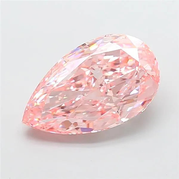 5.00ct Pear Lab Grown Diamond (Colour Fancy Vivid Pink, Clarity VVS2, IGI Certified)