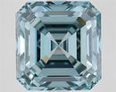 5.02ct Asscher Lab Grown Diamond (Colour Fancy Vivid Blue, Clarity VVS2, IGI Certified)