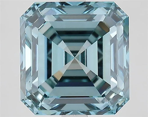 5.02ct Asscher Lab Grown Diamond (Colour Fancy Vivid Blue, Clarity VVS2, IGI Certified)