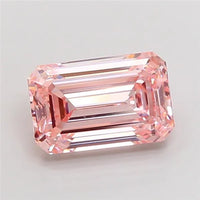 5.02ct Emerald Lab Grown Diamond (Colour Fancy Intense Pink, Clarity VS1, IGI Certified)