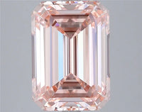 5.03ct Emerald Lab Grown Diamond (Colour Fancy Intense Pink, Clarity VVS2, IGI Certified)