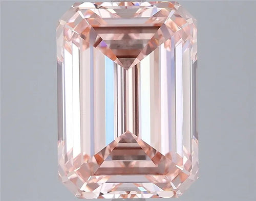 5.03ct Emerald Lab Grown Diamond (Colour Fancy Intense Pink, Clarity VVS2, IGI Certified)