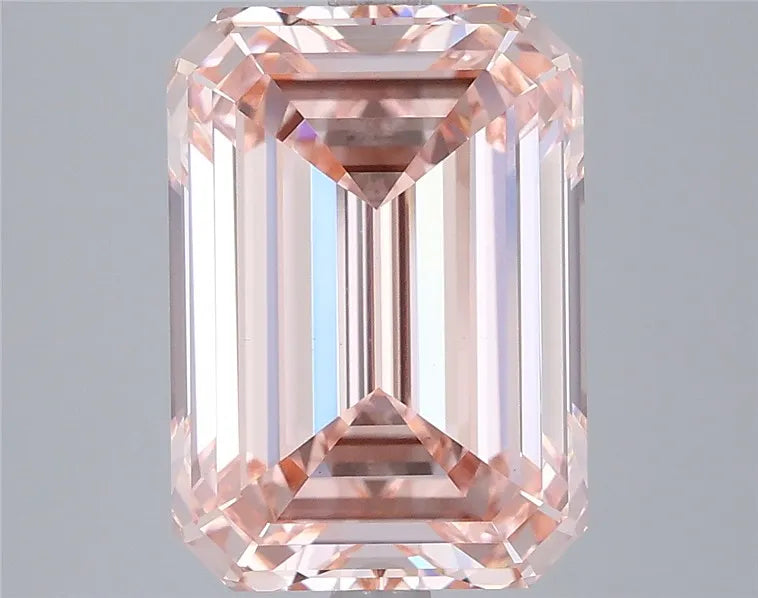 5.03ct Emerald Lab Grown Diamond (Colour Fancy Intense Pink, Clarity VVS2, IGI Certified)