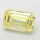 5.03ct Emerald Lab Grown Diamond (Colour Fancy Light Yellow, Clarity VVS2, IGI Certified)