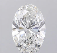 5.04ct Oval Lab Grown Diamond (Colour G, Clarity VVS2, IGI Certified)