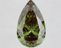 5.04ct Pear Lab Grown Diamond (Colour Fancy Deep Green, Clarity VS1, IGI Certified)