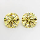 5.06ct Round Lab Grown Diamond (Colour Fancy Intense Yellow, Clarity VS2, Cut ID, IGI Certified)