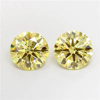 5.06ct Round Lab Grown Diamond (Colour Fancy Intense Yellow, Clarity VS2, Cut ID, IGI Certified)