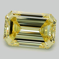 5.11ct Emerald Lab Grown Diamond (Colour Fancy Yellow, Clarity VVS2, IGI Certified)