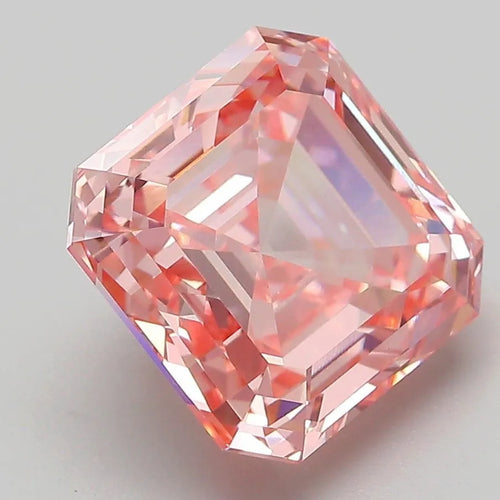 5.16ct Asscher Lab Grown Diamond (Colour Fancy Vivid Pink, Clarity VVS2, IGI Certified)