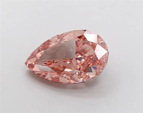 5.16ct Pear Lab Grown Diamond (Colour Fancy Light Pinkish Brown, Clarity VVS2, IGI Certified)