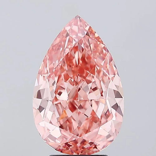 5.19ct Pear Lab Grown Diamond (Colour Fancy Vivid Pink, Clarity VVS2, IGI Certified)