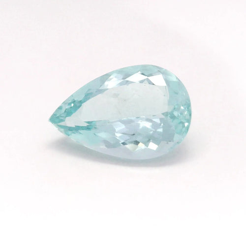 5.22ct Pear Natural Aquamarine (Colour Green, Clarity Slightly Included, Cut Faceted)