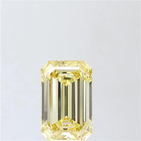 5.30ct Emerald Lab Grown Diamond (Colour Fancy Yellow, Clarity VS1, IGI Certified)