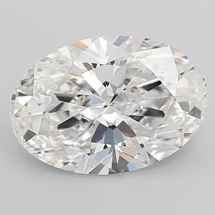 5.51ct Oval Lab Grown Diamond (Colour D, Clarity VVS2, IGI Certified)