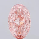 5.74ct Oval Lab Grown Diamond (Colour Fancy Intense Brownish Pink, Clarity VS2, IGI Certified)