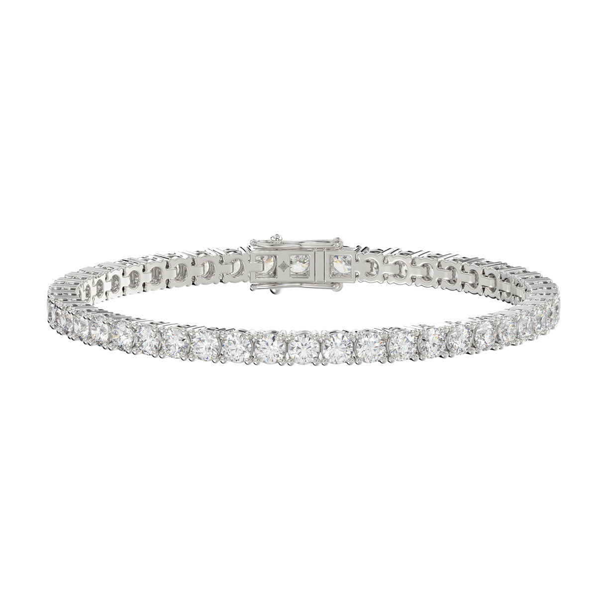 5 Carat Basket 4-Prong Diamond Tennis Bracelet