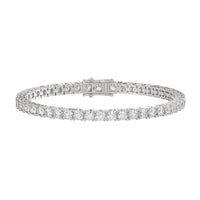 5 Carat Basket 4-Prong Diamond Tennis Bracelet