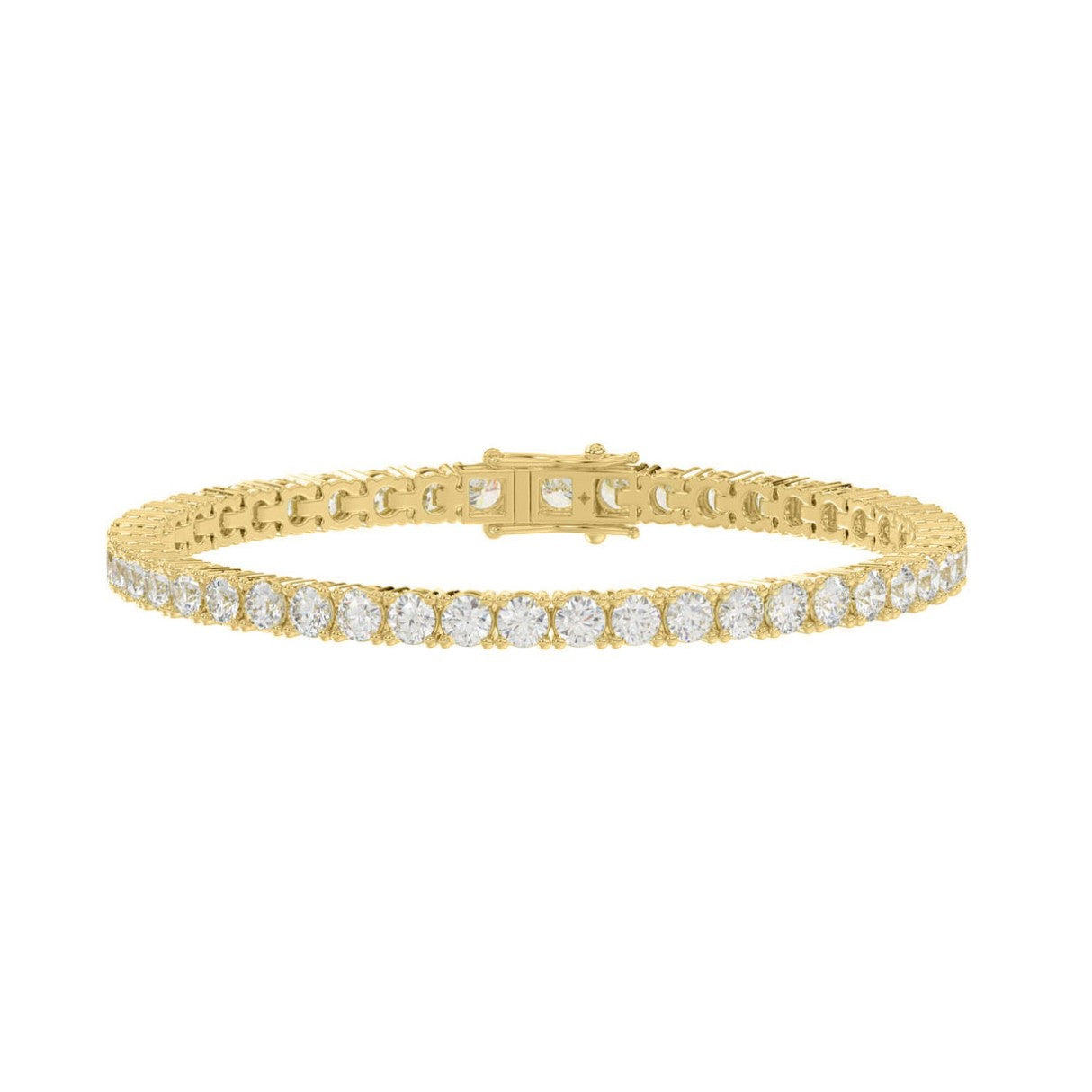 5 Carat Basket 4-Prong Diamond Tennis Bracelet