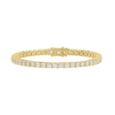 5 Carat Basket 4-Prong Diamond Tennis Bracelet