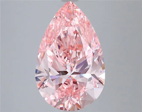 6.00ct Pear Lab Grown Diamond (Colour Fancy Vivid Pink, Clarity VVS2, IGI Certified)