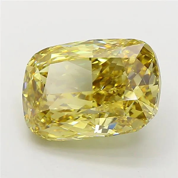 6.03ct Cushion modified Lab Grown Diamond (Colour Fancy Intense Yellow, Clarity VS2, IGI Certified)