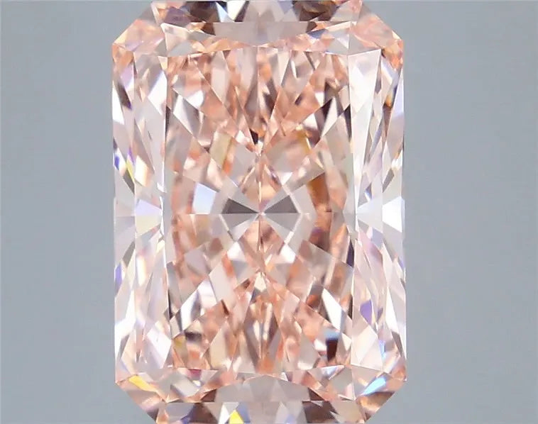 6.03ct Radiant Lab Grown Diamond (Colour Fancy Vivid Pink, Clarity VVS2, IGI Certified)