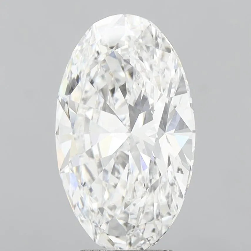 6.09ct Oval Lab Grown Diamond (Colour E, Clarity VVS2, IGI Certified)