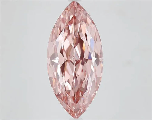 7.00ct Marquise Lab Grown Diamond (Colour Fancy Vivid Brownish Pink, Clarity VS1, IGI Certified)