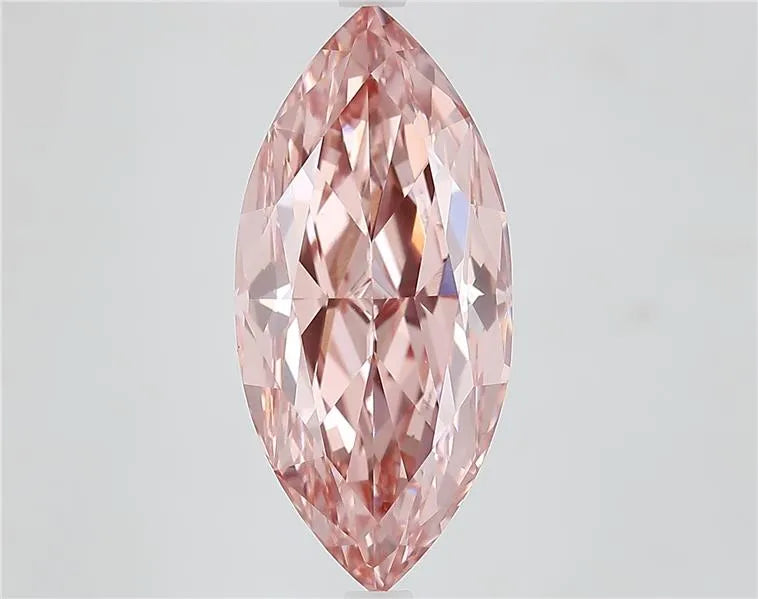 7.00ct Marquise Lab Grown Diamond (Colour Fancy Vivid Brownish Pink, Clarity VS1, IGI Certified)
