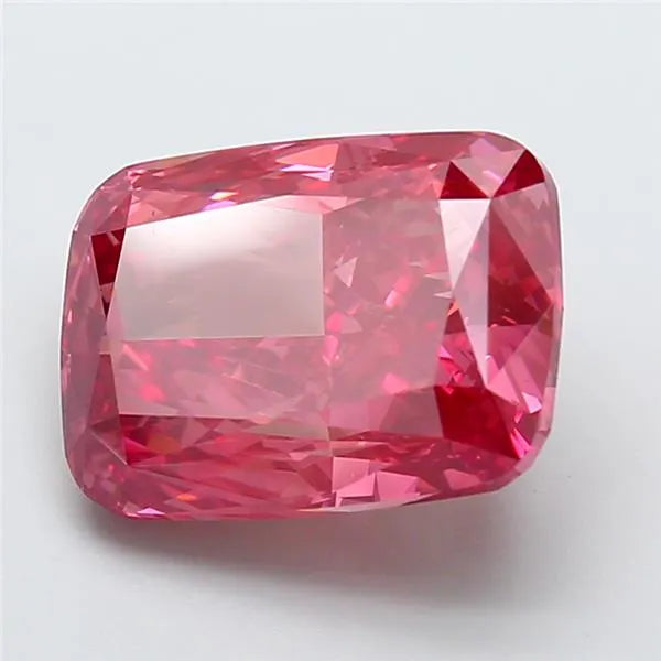 7.06ct Cushion modified Lab Grown Diamond (Colour Fancy Vivid Pink, Clarity VS1, IGI Certified)
