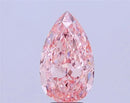 7.11ct Pear Lab Grown Diamond (Colour Fancy Vivid Pink, Clarity VVS2, IGI Certified)