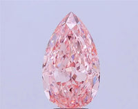 7.11ct Pear Lab Grown Diamond (Colour Fancy Vivid Pink, Clarity VVS2, IGI Certified)