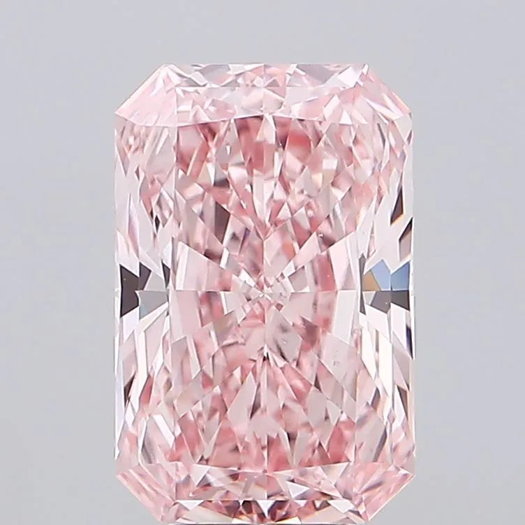7.17ct Radiant Lab Grown Diamond (Colour Fancy Vivid Pink, Clarity VS1, IGI Certified)