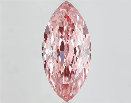 7.23ct Marquise Lab Grown Diamond (Colour Fancy Vivid Pink, Clarity VVS2, IGI Certified)