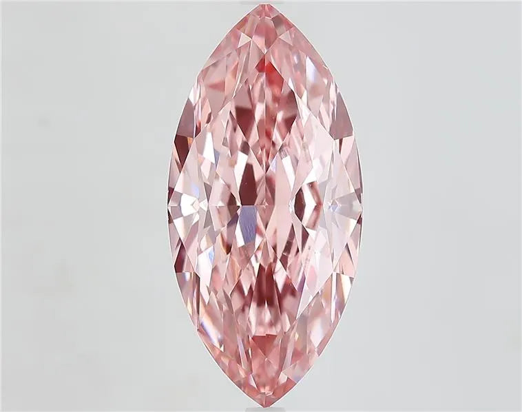 7.23ct Marquise Lab Grown Diamond (Colour Fancy Vivid Pink, Clarity VVS2, IGI Certified)