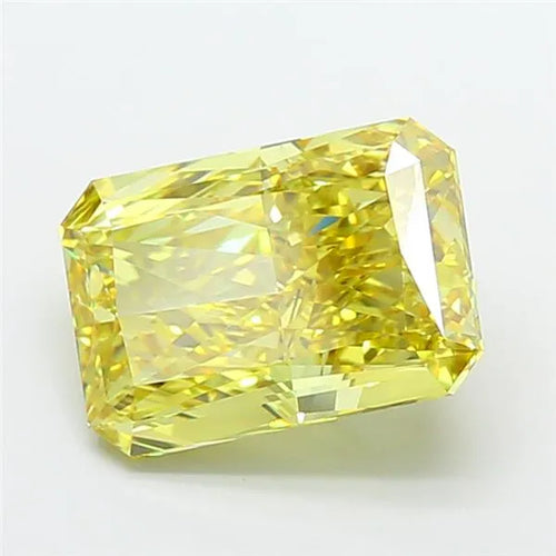 7.26ct Radiant Lab Grown Diamond (Colour Fancy Vivid Yellow, Clarity VVS2, IGI Certified)