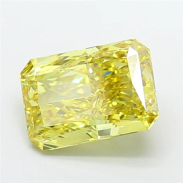 7.26ct Radiant Lab Grown Diamond (Colour Fancy Vivid Yellow, Clarity VVS2, IGI Certified)