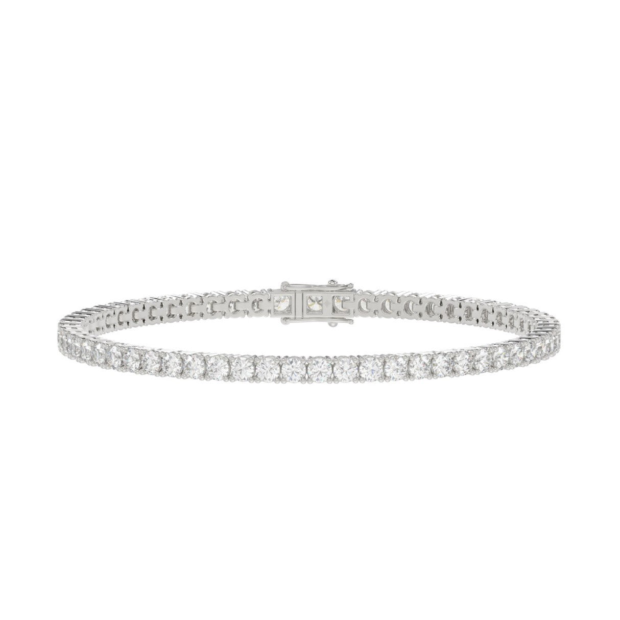 7 Carat Basket 4-Prong Diamond Tennis Bracelet