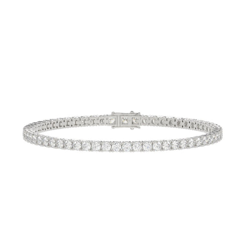 7 Carat Basket 4-Prong Diamond Tennis Bracelet