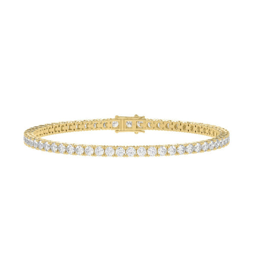 7 Carat Basket 4-Prong Diamond Tennis Bracelet