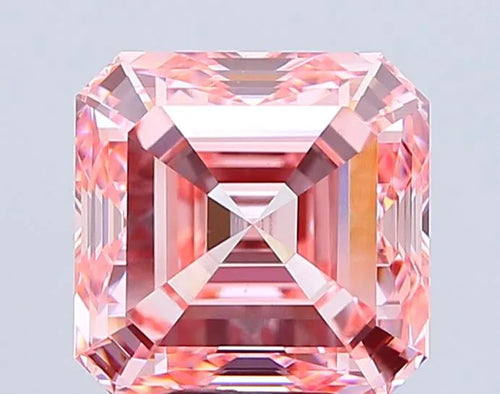 8.00ct Asscher Lab Grown Diamond (Colour Fancy Vivid Pink, Clarity VS1, IGI Certified)